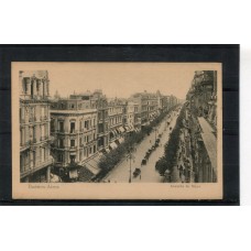 CIUDAD DE BUENOS AIRES ANTIGUA TARJETA POSTAL AVENIDA DE MAYO